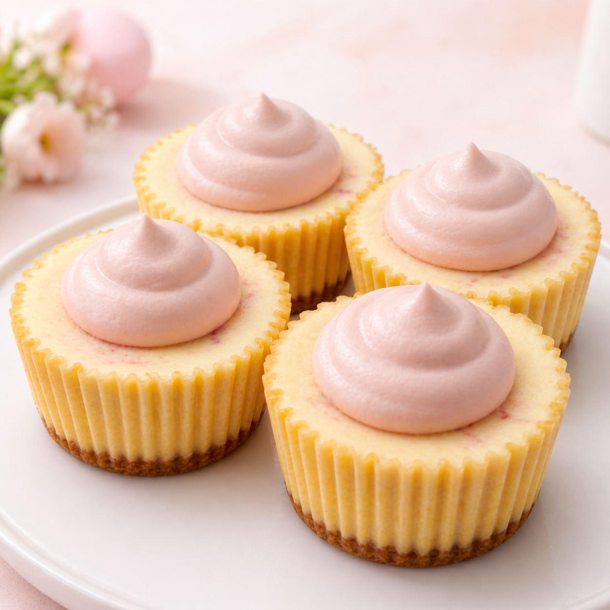 sugar free strawberry cheesecake made with almond flour and monk fruit